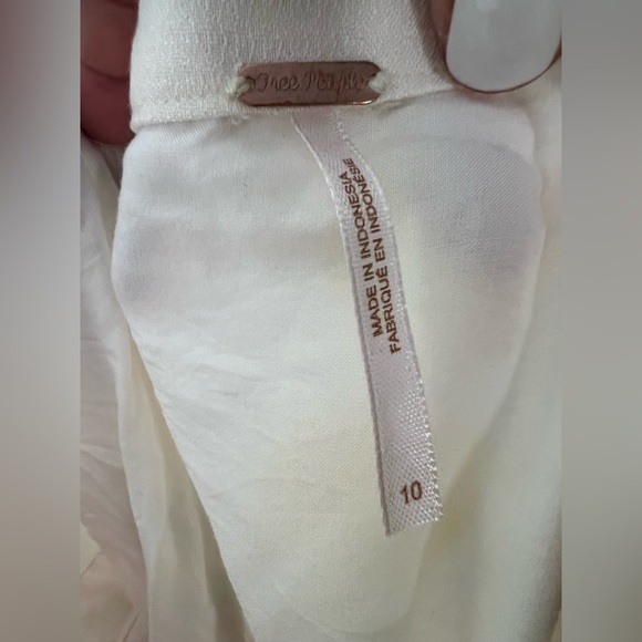 Free People watercolor Maxi Dress Sz 10 - Picture 13 of 15